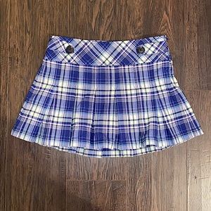 Cherokee Purple Plaid Little Girls Skort